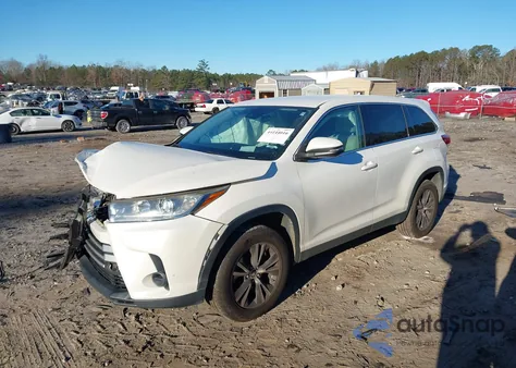2019 Toyota Highlander Le из США, поврежденный, VIN 5TDZARFH9KS046058
